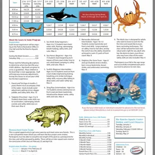 Spring schedule from https://rrnm.gov/3887/Spring-2019-Brochure