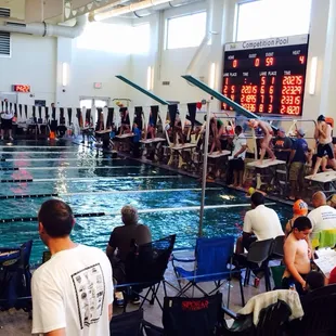 My daughter's first swim meet.