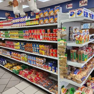 a variety of food items