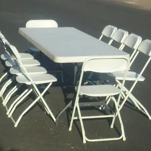 Rectangle Table 6ft &amp; 8ft Rentals