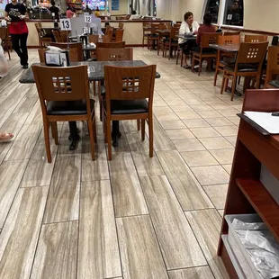 a dog sitting on the floor