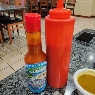 Their super spicy bottled sauce, which you only need a few drops. And their tomato salsa.