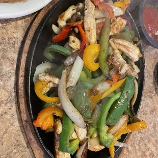 Chicken fajitas
