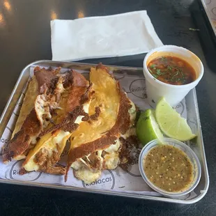 Birria Queso Taco Plate