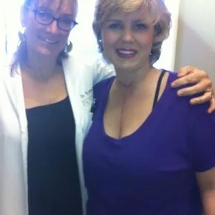 Dr. Riola and I right after I had the scar fix surgery