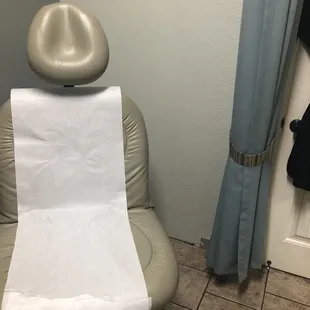 In one of her rooms...