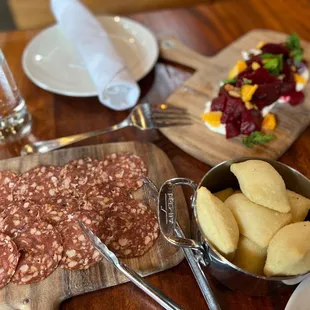 Salumi board, beets