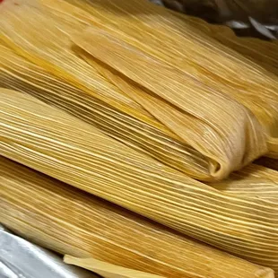 Tamales wrapped