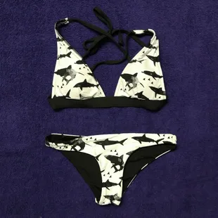 Shark print swimsuit!