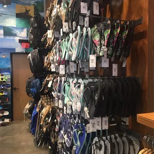 Slippahz galore! Casual kine and expensive kine (you wear if more formal look required)  hahahahaha