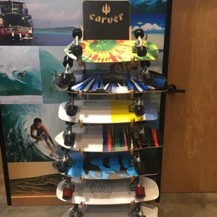 Carver Skateboards! Unlike any other board I ever owned or heard about. Perfect for flat days