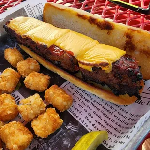 Meatloaf sandwich.. suggest no cheese meatloaf does not need the cheese