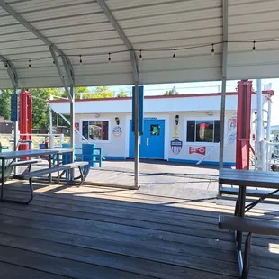 View of restaurant from my table.