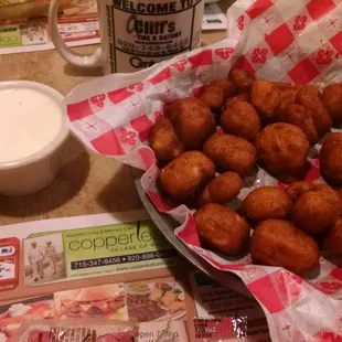 Fried cheese curds w/ ranch