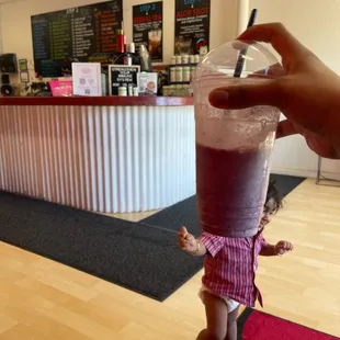 Me and my baby enjoyed the place, shake and the amazing friendly worker