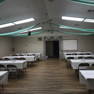 The hall decorated comes out nice