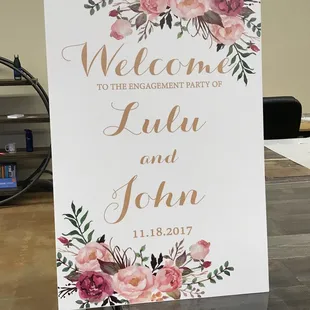 Wedding Signs professionally done!
