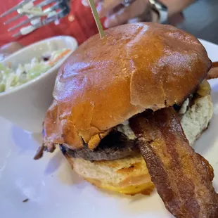 Blue cheese balsamic burger