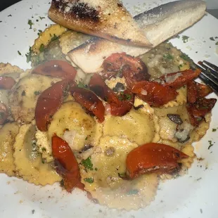 Mushroom raviolis