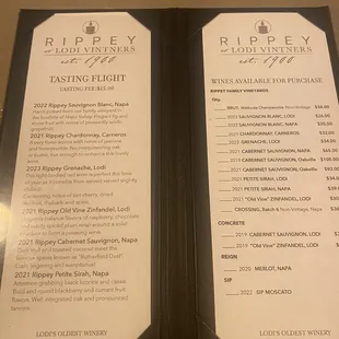 Menu as of 10/2024