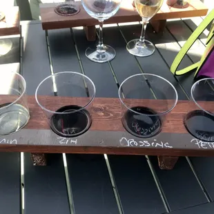 Pre-poured wine flights