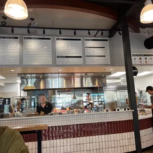 Order and kitchen area