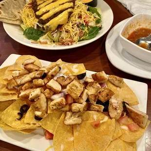 Nachos + Bacon Cheeseburger Salad + German Tomato Soup