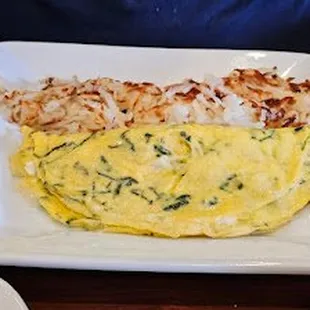 Spinach and Feta Omelette