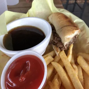 French Dip with fries