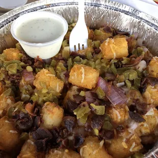 Loaded tater tots