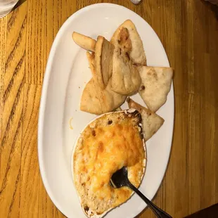 Crab dip- rather salty but good