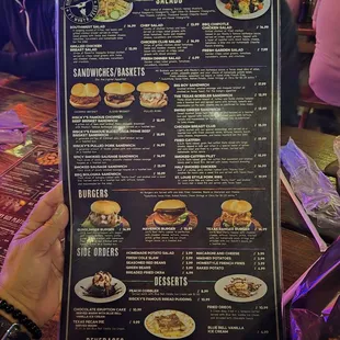 Menu back