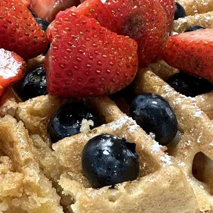 GLUTEN FREE waffle  delicious, and amazing I highly recommend.