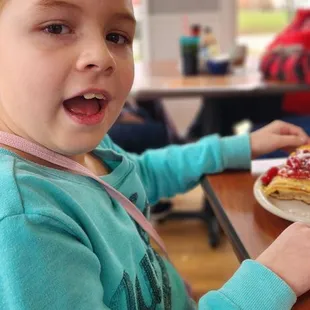 The look of "How am I going to eat all of this?"