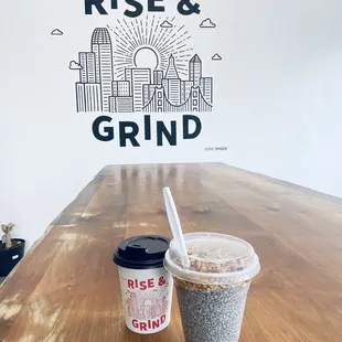 Espresso with his friend Chia Yogurt