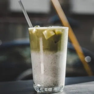 Iced Black Sesame Matcha