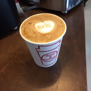 Cappuccino with my name on it :D