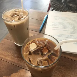 Cold Brew (with 2 pumps of salted caramel and milk)  Salted Caramel Latte
