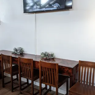 a flat screen tv on the wall