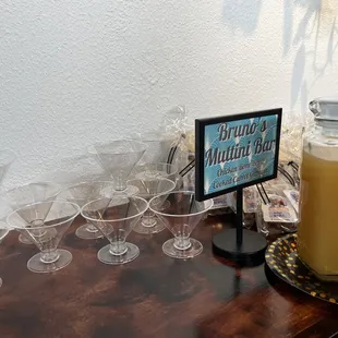 a variety of drinks