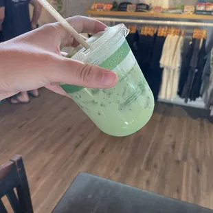 Iced Coconut Milk Matcha