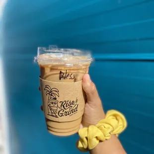 16 oz Hawaiian ($6 + tax with the oat milk substitute), drink sleeve not included.  IG: @ohmyono