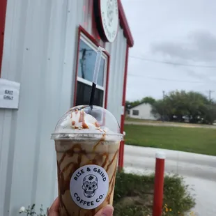 Iced Cajeta Macchiato