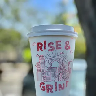 a cup of coffee