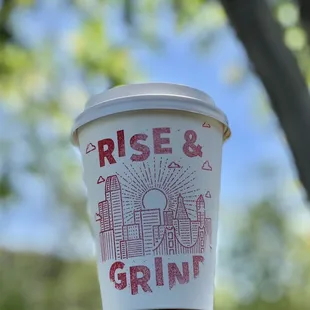 a cup of coffee
