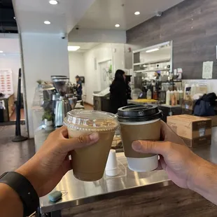 Oakland chill (left), Peanut butter latter (right)