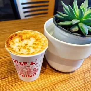Crème brûlée latte