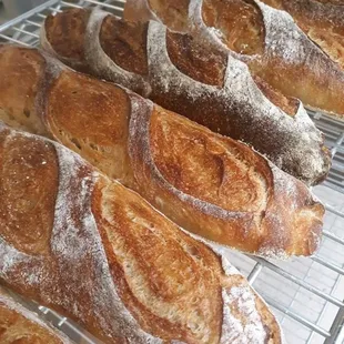 Sourdough baguettes
