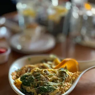 a closeup of a plate of food