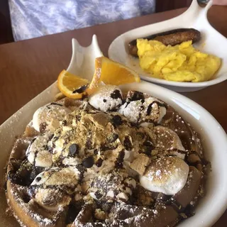 S'Mores Campfire Waffles